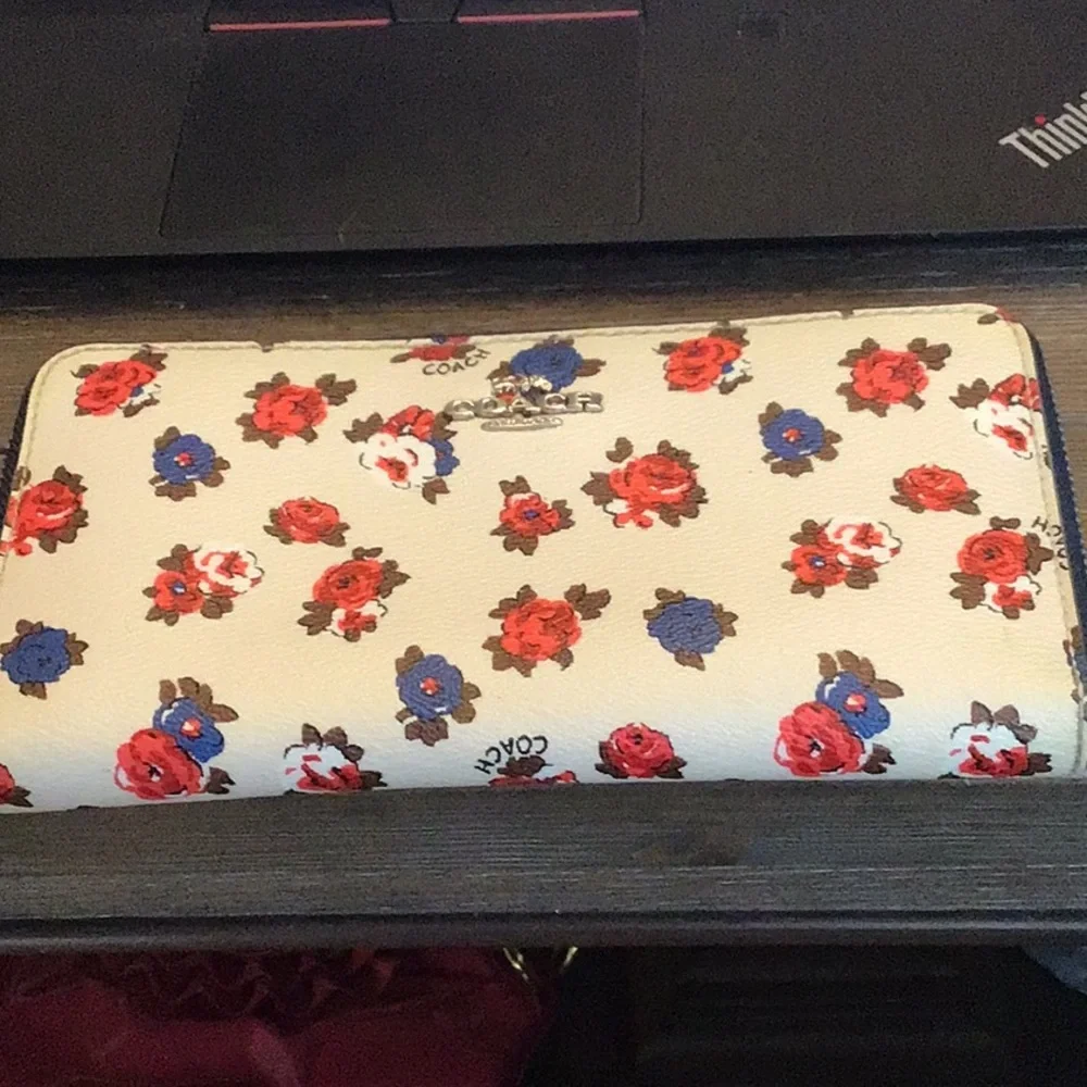 Coach Floral Long Wallet